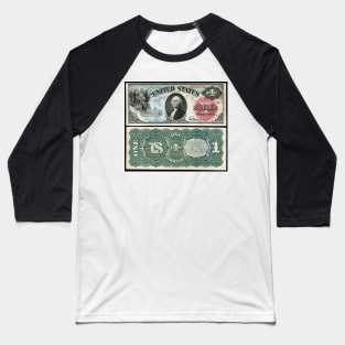 1869 $1 Dollar United States Note Baseball T-Shirt